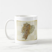 Ecuador-Flagge + Karten-Tasse Kaffeetasse (Links)