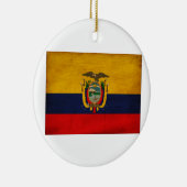 Ecuador-Flagge Keramikornament (Rechts)