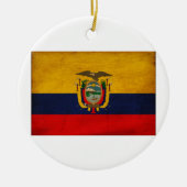 Ecuador-Flagge Keramikornament (Vorne)