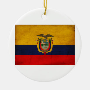 Ecuador-Flagge Keramikornament