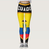 Ecuador-Flagge Leggings (Vorderseite)