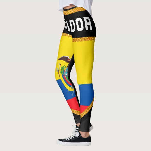 Ecuador-Flagge Leggings (Links)