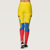 Ecuador-Flagge Leggings (Rückseite)