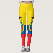 Ecuador-Flagge Leggings (Vorderseite)