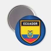 Ecuador-Flagge Magnet (Vorderseite/Rückseite)