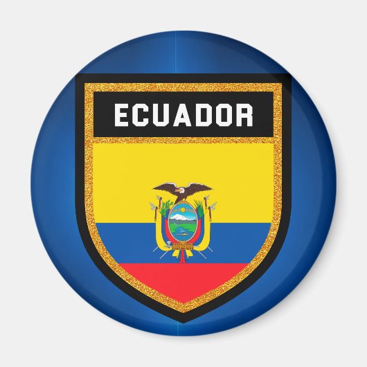 Ecuador-Flagge Magnet (Vorne)