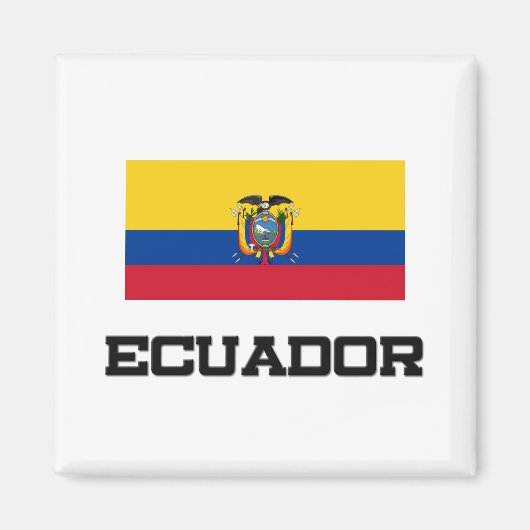 Ecuador-Flagge Magnet (Vorne)