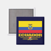 Ecuador-Flagge Magnet (Vorderseite/Rückseite)