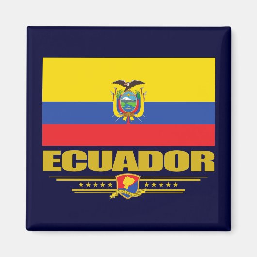 Ecuador-Flagge Magnet (Vorne)