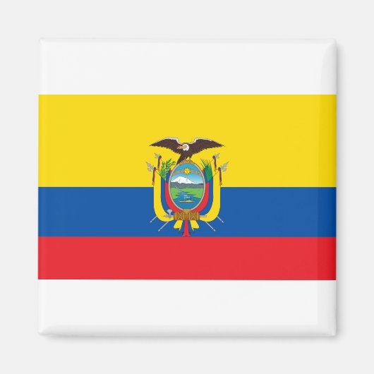 Ecuador-Flagge Magnet (Vorne)