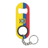 Ecuador-Flagge Mini Flaschenöffner (Rückseite)