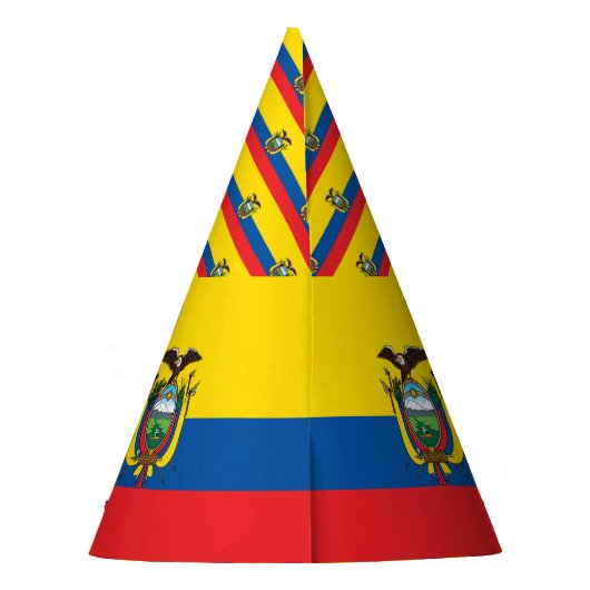Ecuador-Flagge Partyhütchen (Rückseite)