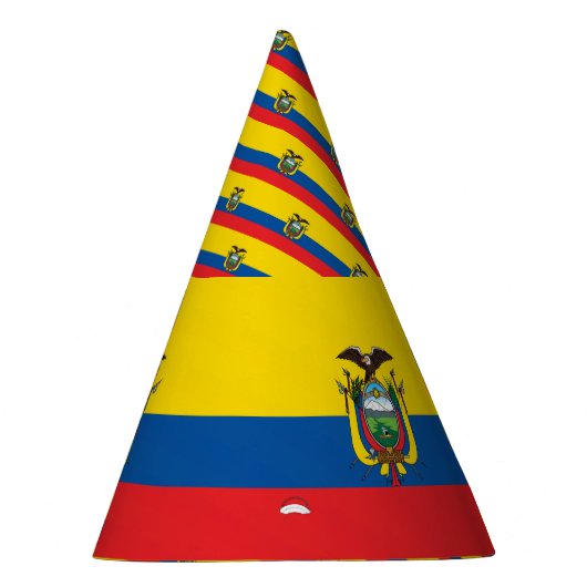 Ecuador-Flagge Partyhütchen (Rechts)