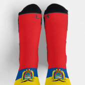 Ecuador Flagge Patriotischer ecuadorianischer Nati Socken (Oben)