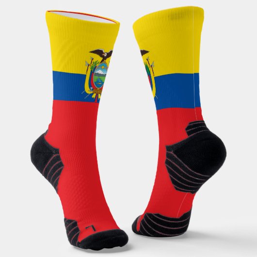 Ecuador Flagge Patriotischer ecuadorianischer Nati Socken (Gewinkelt)