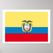 Ecuador-Flagge Poster (Vorne)