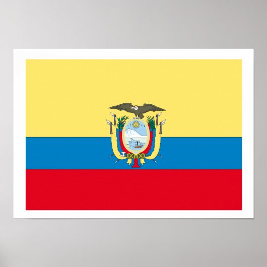 Ecuador-Flagge Poster (Vorne)