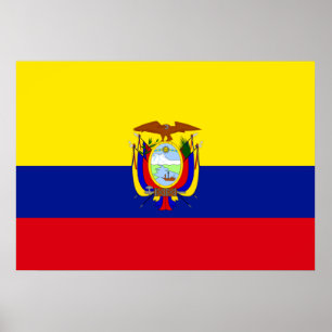 Ecuador-Flagge Poster
