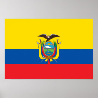 Ecuador-Flagge Poster