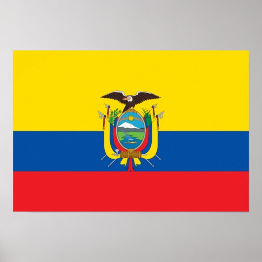 Ecuador-Flagge Poster (Vorne)