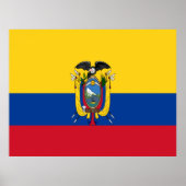 Ecuador-Flagge Poster (Vorne)