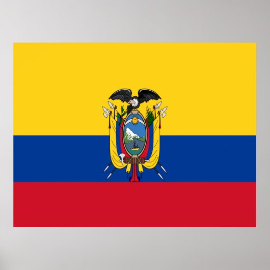 Ecuador-Flagge Poster (Vorne)