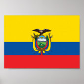 Ecuador-Flagge Poster (Vorne)