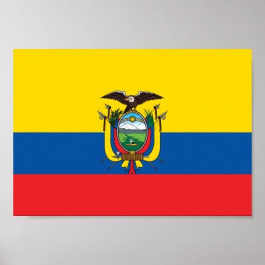 Ecuador-Flagge Poster (Vorne)