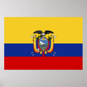 Ecuador-Flagge Poster