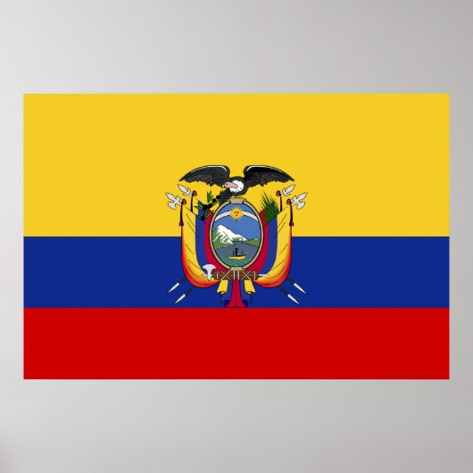 Ecuador-Flagge Poster (Vorne)