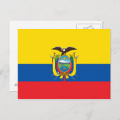 Ecuador-Flagge Postkarte (Vorne/Hinten)