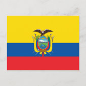 Ecuador-Flagge Postkarte (Vorderseite)
