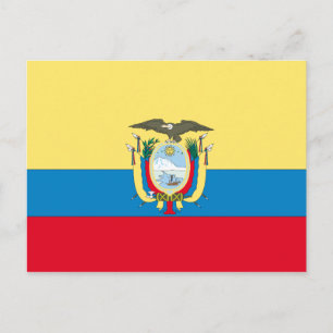 Ecuador-Flagge Postkarte