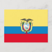 Ecuador-Flagge Postkarte (Vorderseite)