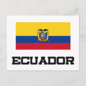 Ecuador-Flagge Postkarte (Vorderseite)