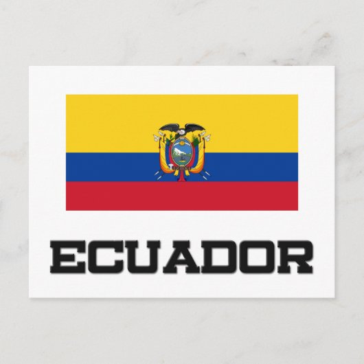 Ecuador-Flagge Postkarte (Vorderseite)