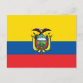 Ecuador-Flagge Postkarte (Vorderseite)