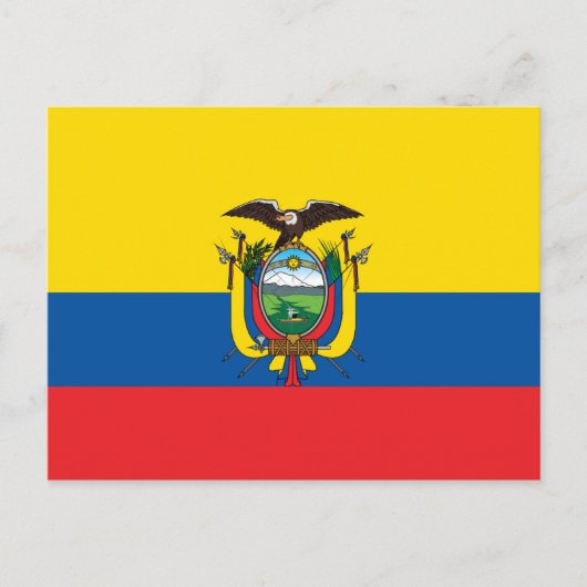 Ecuador-Flagge Postkarte (Vorderseite)