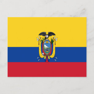 Ecuador-Flagge Postkarte