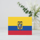 Ecuador-Flagge Postkarte (Stehend Vorderseite)
