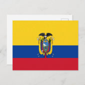 Ecuador-Flagge Postkarte (Vorne/Hinten)