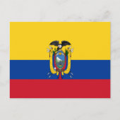 Ecuador-Flagge Postkarte (Vorderseite)