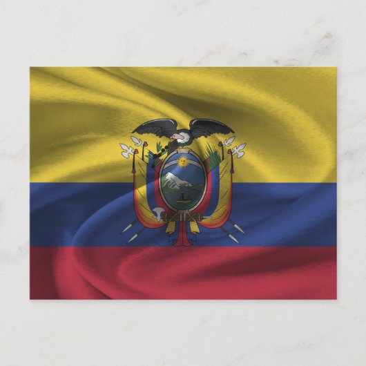 Ecuador-Flagge Postkarte (Vorderseite)