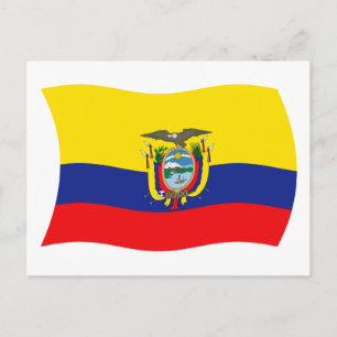 Ecuador-Flagge Postkarte