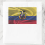 Ecuador-Flagge Rechteckiger Aufkleber (Tasche)