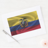 Ecuador-Flagge Rechteckiger Aufkleber (Umschlag)