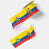 Ecuador-Flagge Satinband (Rückseite)