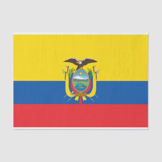 Ecuador-Flagge Seidenpapier (Vorderseite)