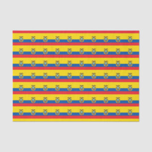 Ecuador-Flagge Seidenpapier