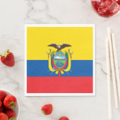 Ecuador-Flagge Serviette (Beispiel)